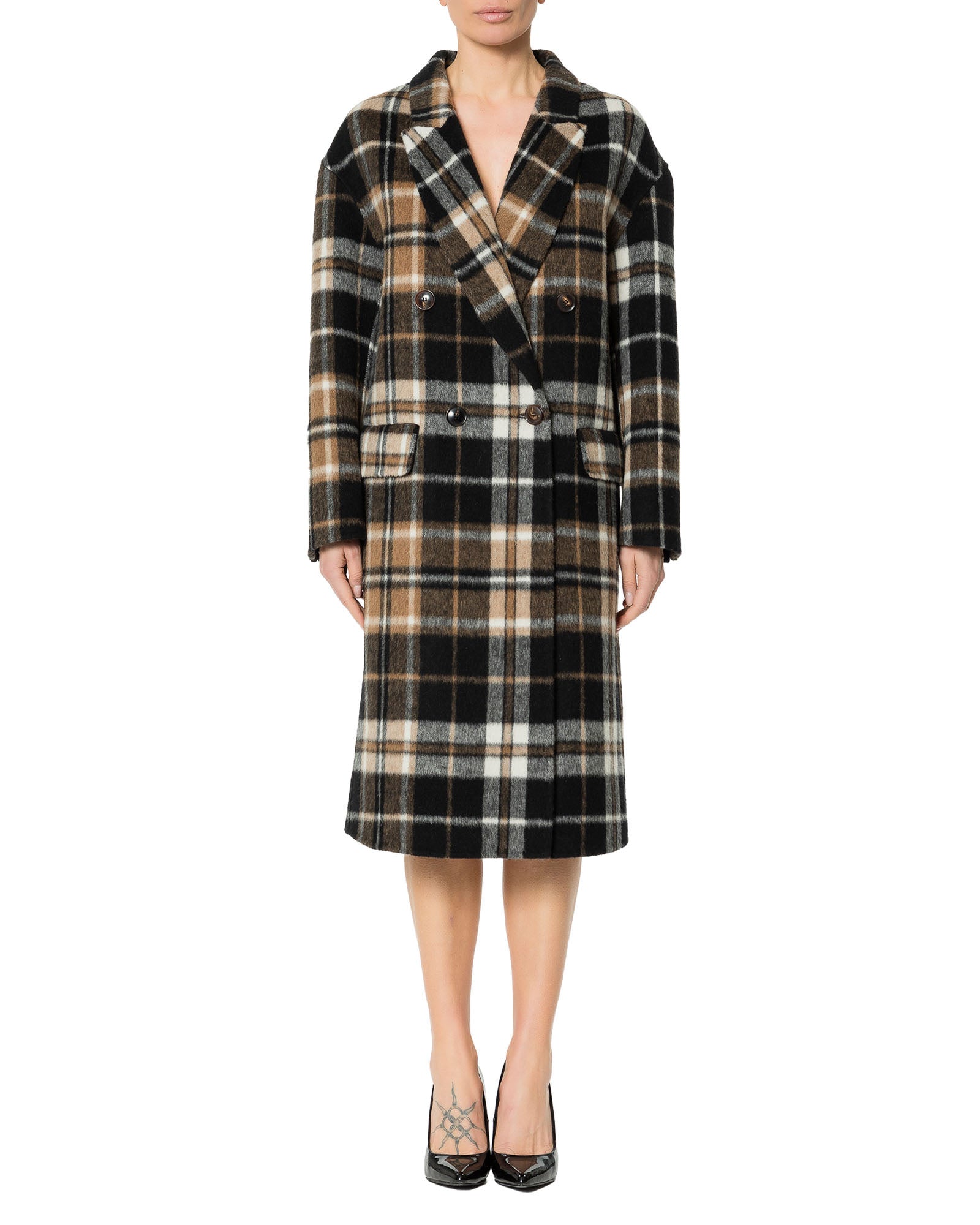 Rrue Bisquit CAPPOTTO CHECK NERO